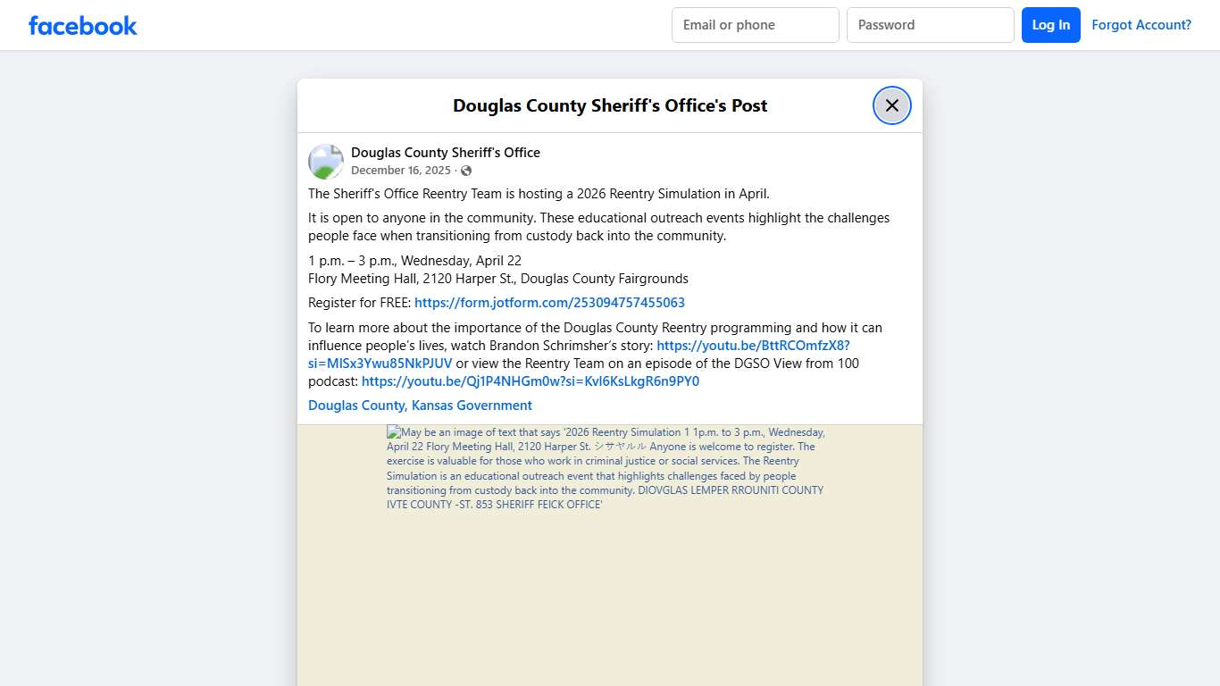 The Sheriff's Office... - Douglas County Sheriff's Office | Facebook